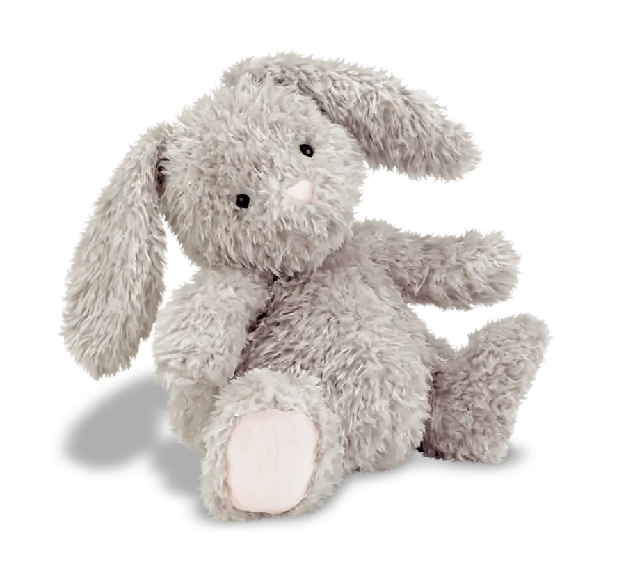 تصویر پروفایل خرگوش عروسکی خاکستری با فرمت PNG