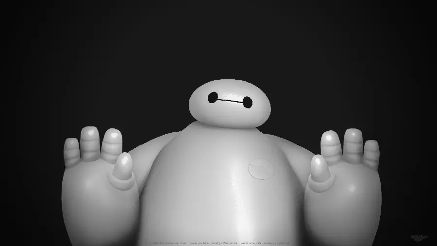 دانلود پس زمینه ربات ناز و مشهور Baymax با ظاهری کیوت 