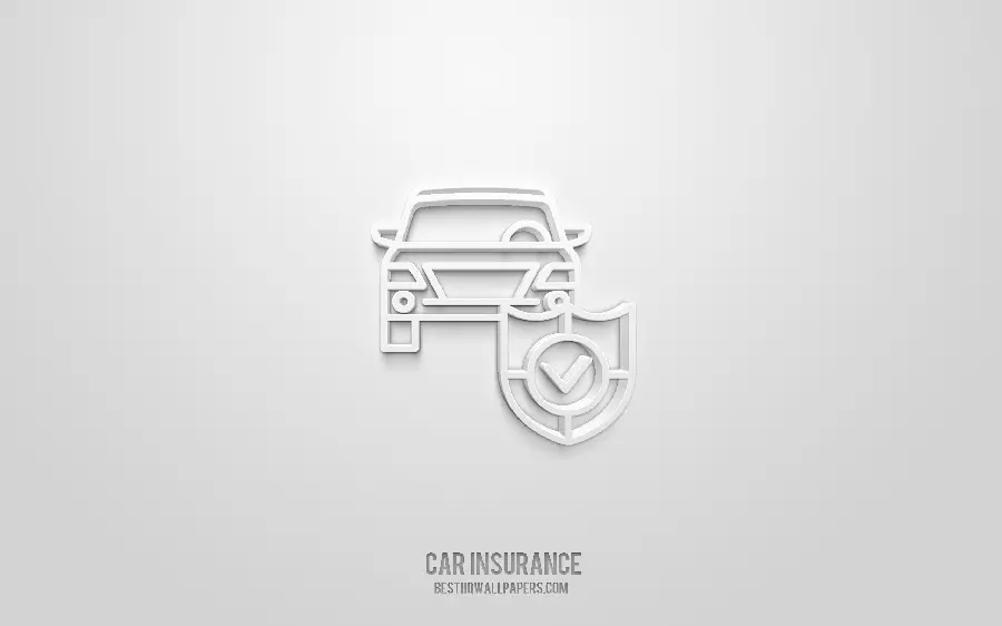 لوگو بیمه خودرو car insurance با طراحی شیک و ساده