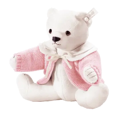عکس پروفایل دخترانه خرس عروسکی سفید و نرم PNG