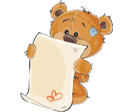 دانلود عکس کارتونی خرس عروسکی PNG برای استفاده در تم تولد