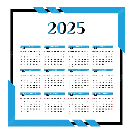 عکس تقویم میلادی 2025
