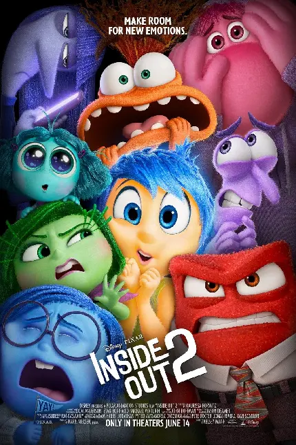 پس زمینه برای گوشی با طرح درون و بیرون ۲ Inside Out 2 