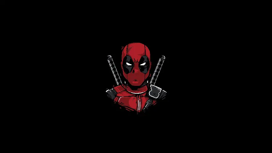 عکس ددپول Deadpool با بک گراند مشکی برای پروفایل