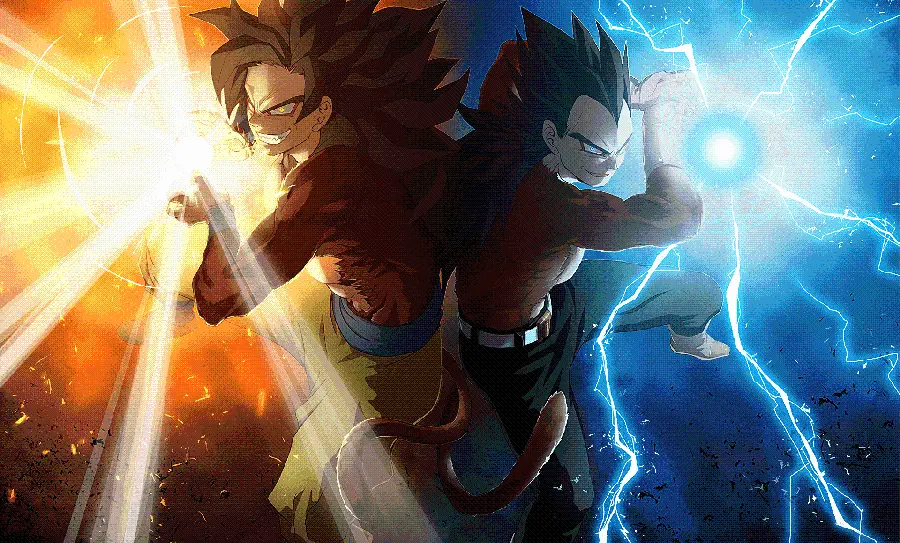 عکس زمینه Vegeta و Vegeks درانیمه دراگون بال سوپر با کیفیت HD