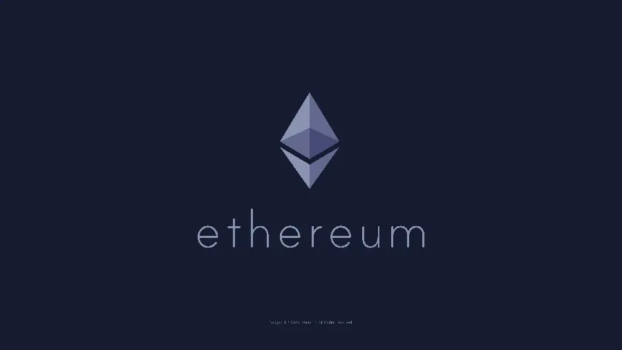 دانلود فایل وکتور پس زمینه مشکی اتریوم Ethereum