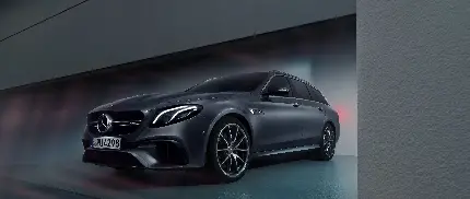 والپیپر مرسدس AMG E63 مشکی پر کلاغی جذاب و شیک