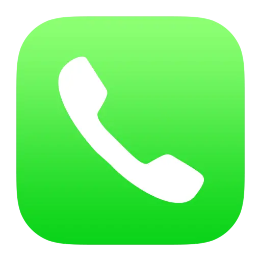دانلود آیکون سبز رنگ تلفن با فرمت png برای فتوشاپ