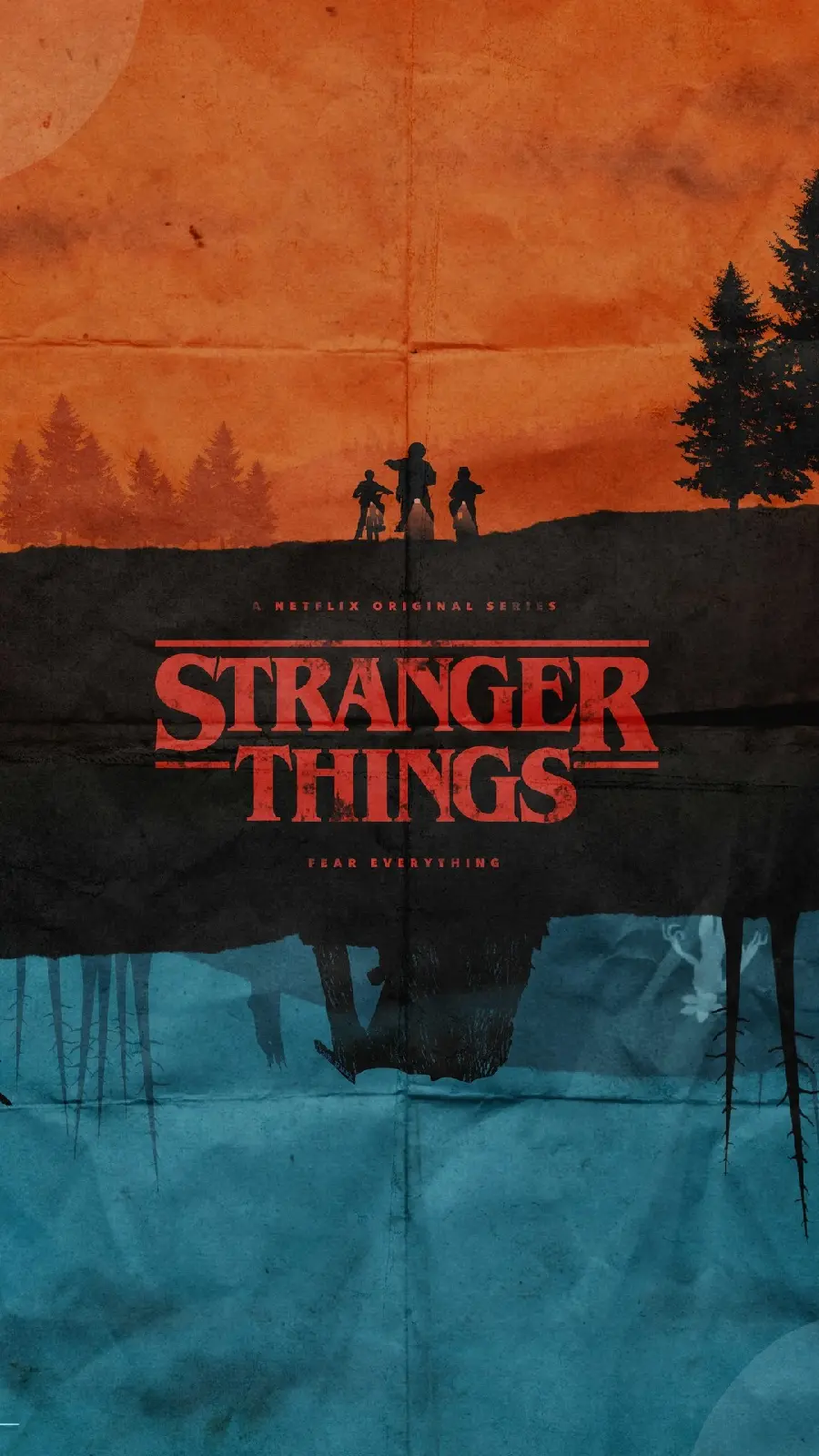 عکس و تصویر زمینه چیزهای عجیب stranger things برای والپیپر گوشی