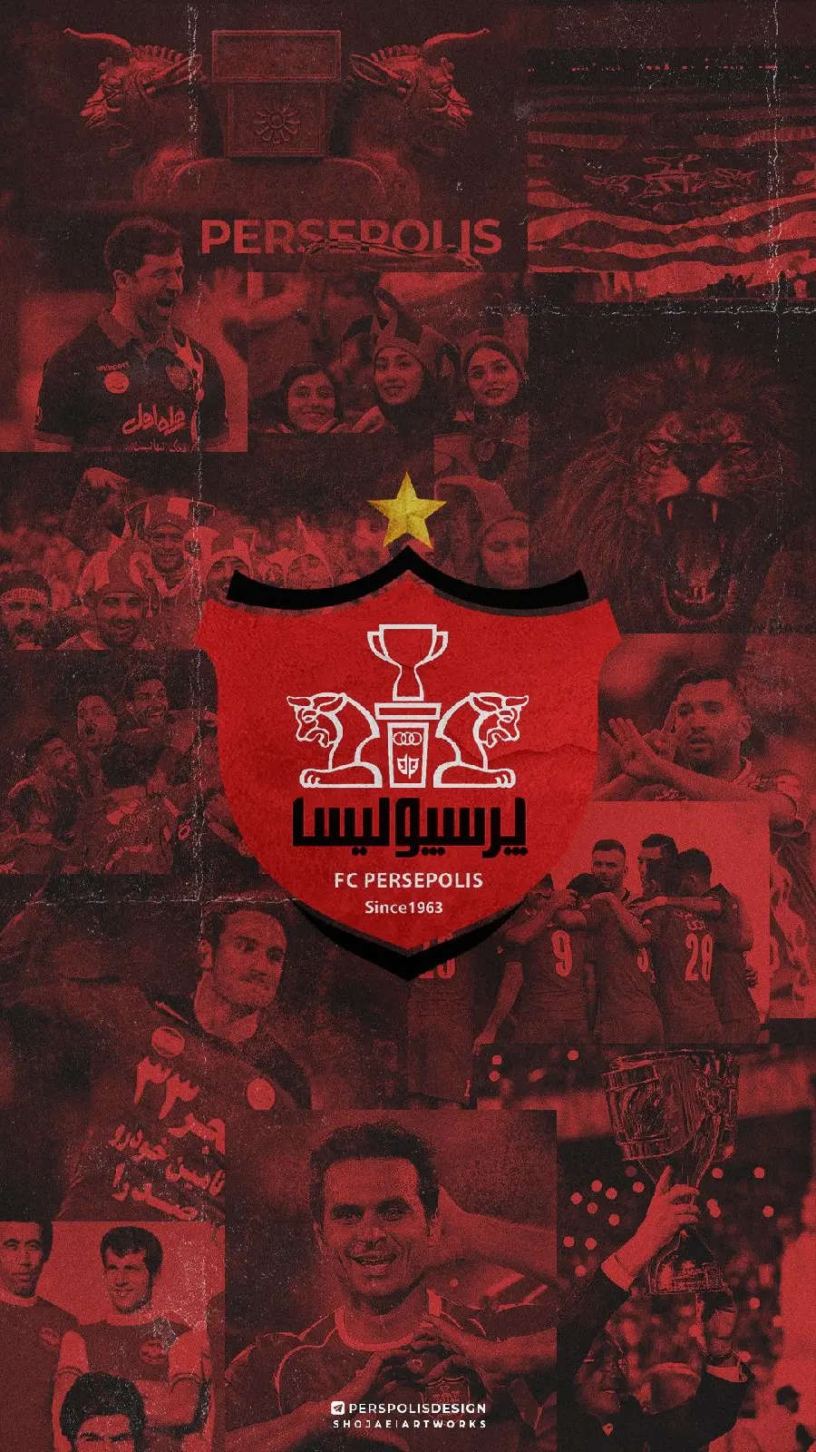 عکس زمینه پرسپولیس و پس زمینه پرسپولیس