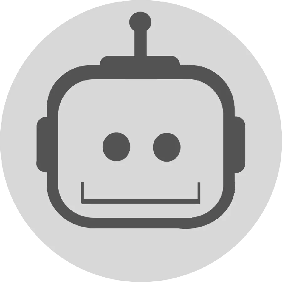 لوگو و آرم ربات تلگرام سفید PNG