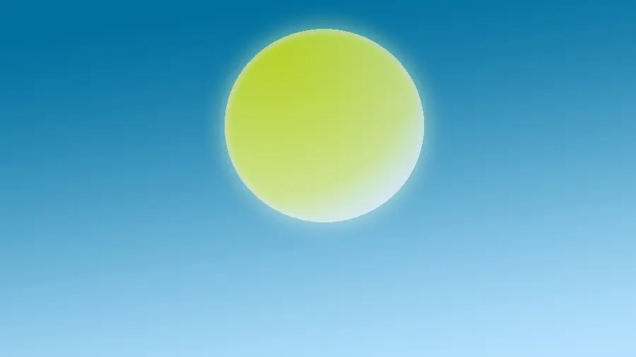 نقاشی خورشید در آسمان با رزولوشن 3840 * 2160 برای والپیپر