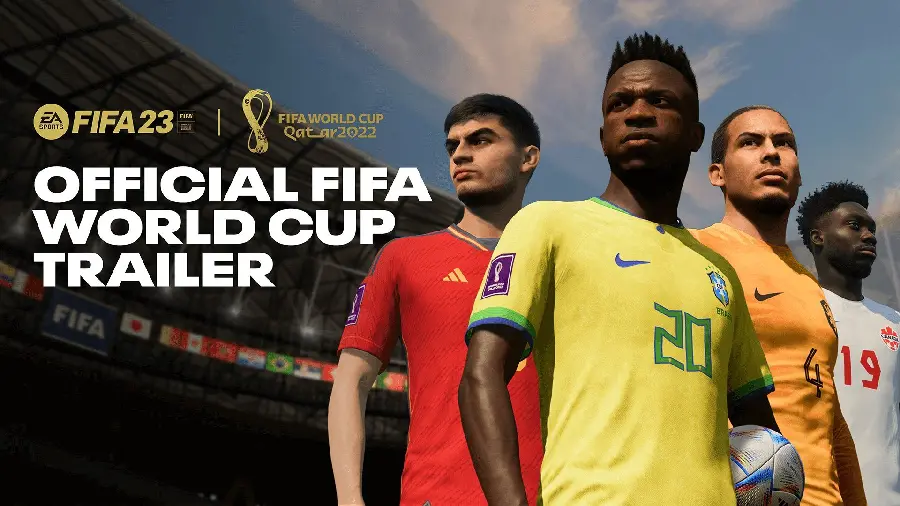 مهیج ترین پوستر جام جهانی در فیفا 23 با کیفیت توپ
