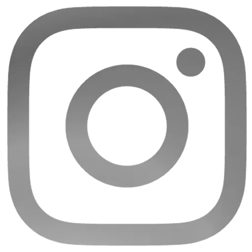 لوگوی اینستاگرام خاکستری و ساده برای فتوشاپ