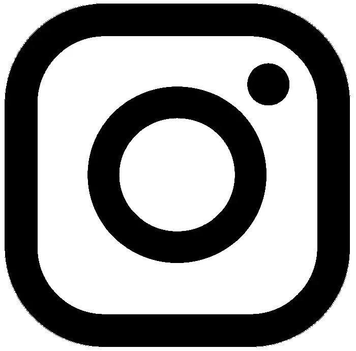 لوگوی ساده و مشکی اینستاگرام برای کارهای گرافیکی در فتوشاپ