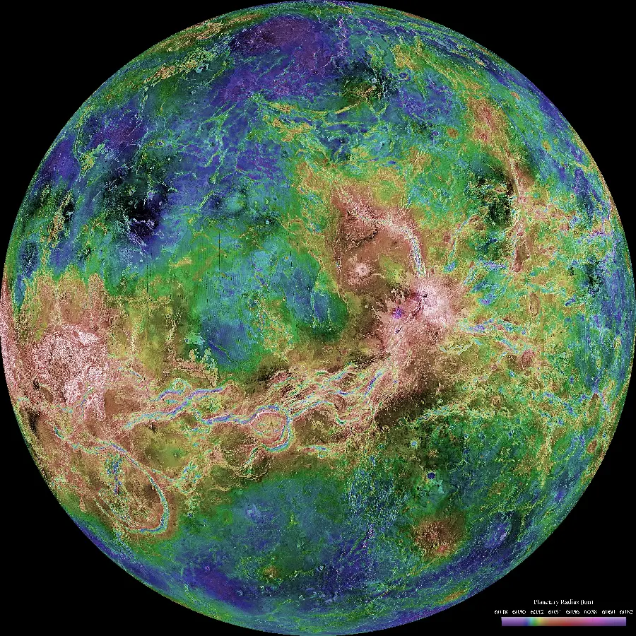 عکس حرارتی از سیاره گرم Venus یا ناهید یا زهره