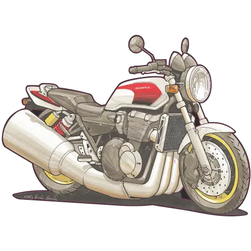 نقاشی دیجیتالی خوشگل Honda CB1300 برای ایده گرفتن