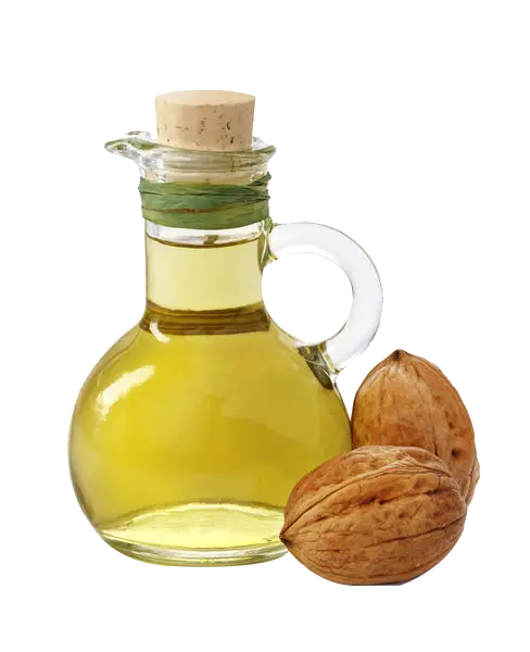 عکس روغن گردو درون ظرف شیشه ای با فرمت PNG دوربری شده 