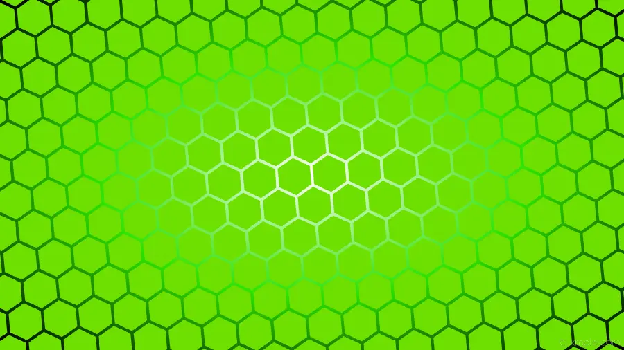 پس زمینه بافت سبز روشن با طرح کندوهای شش ضلعی زنبور عسل