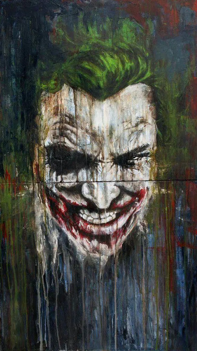 ایده نقاشی دیواری هنرمندانا و ترسناک جوکر joker 