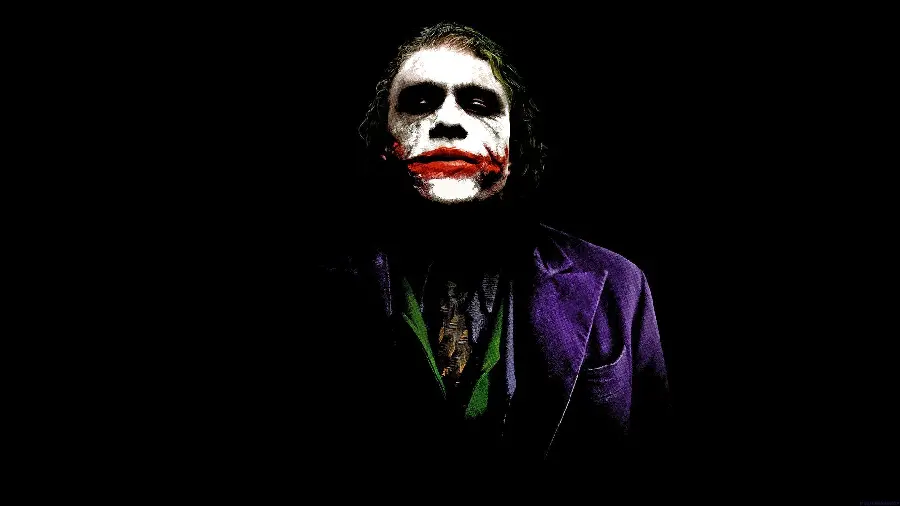 دانلود عکس پروفایل پسرانه جوکر Joker با بک گراند مشکی 