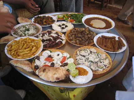 عکس سینی گلچین معروف ترین غذاهای آفریقایی
