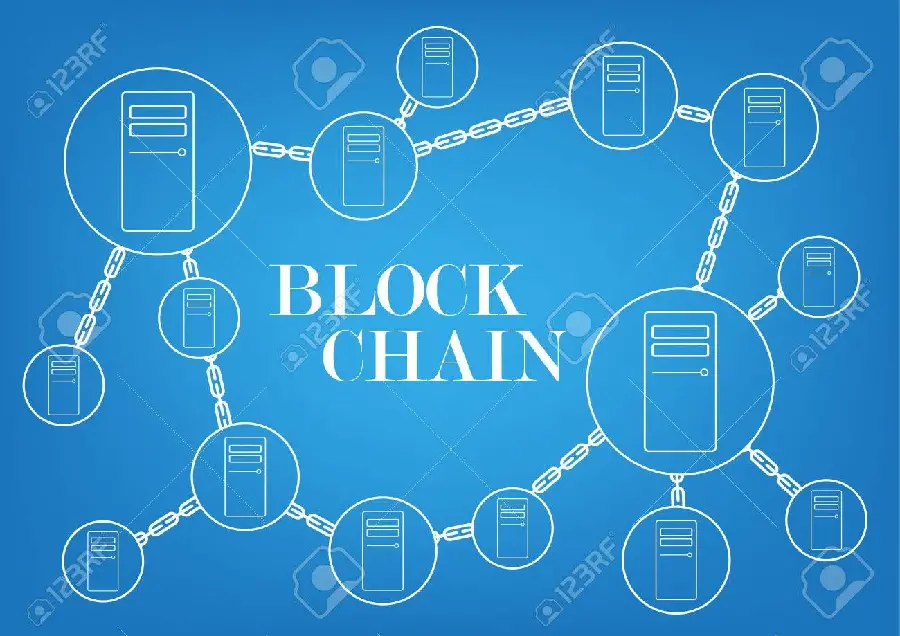 تصویر زمینه و والپیپر فناوری بلاک چین Blockchain 