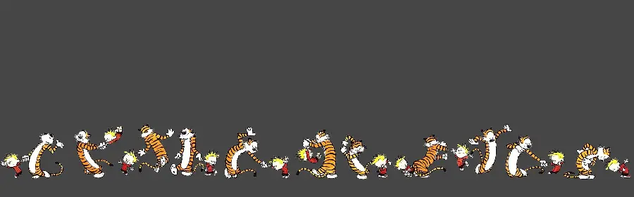 عکس زمینه ببر انیمیشن کالوین و هابز calvin and hobbes