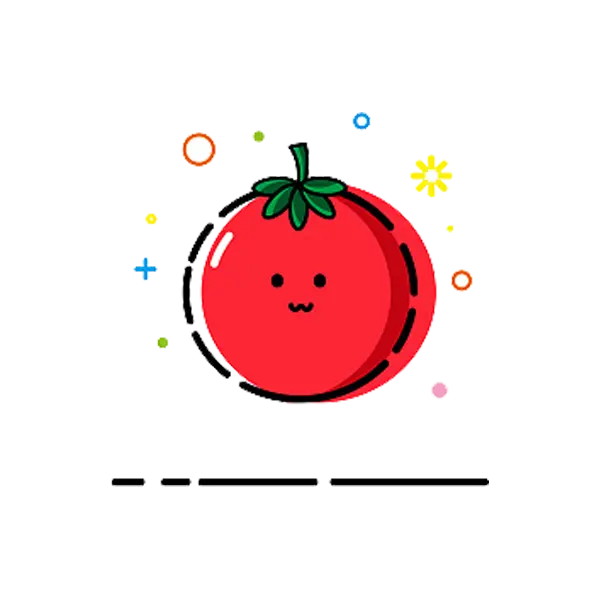 دانلود تصویر گوجه فرنگی کارتونی کیوت و بامزه Tomato PNG