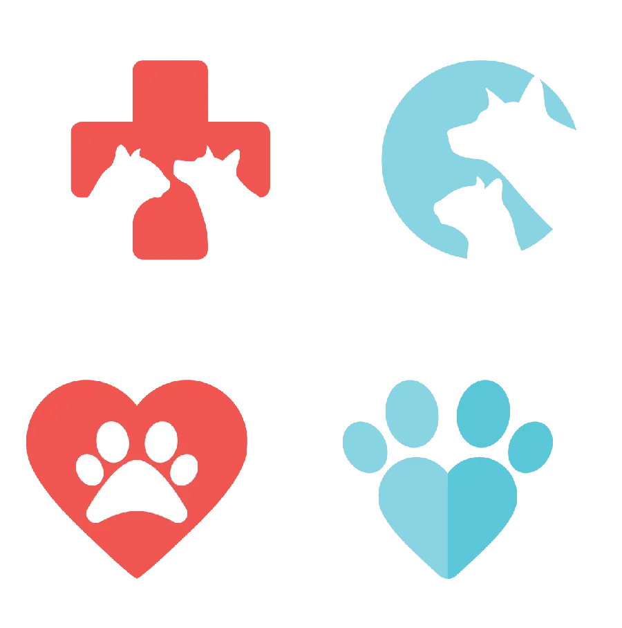 آیکون و لوگوی رد پای حیوانات برای پیج های دامپزشکی ها