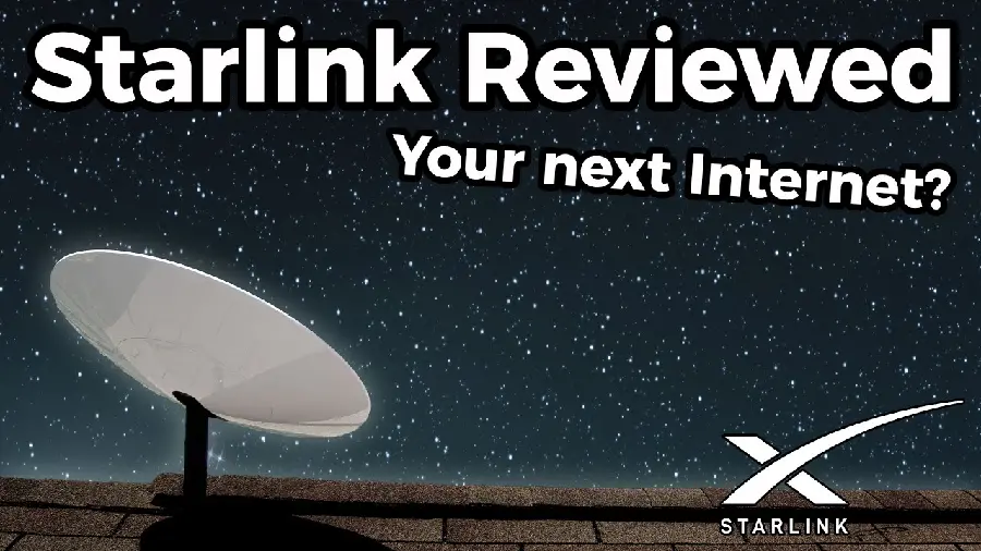 عکس پس زمینه از استارلینک Starlink و به رخ کشیدن اینترنت پر سرعتش