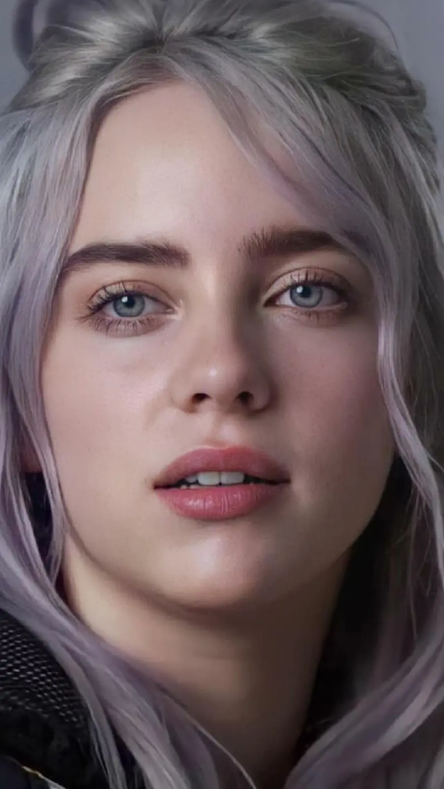 عکس بدون آرایش کیوت بیلی آیلیش billie eilish خواننده و ترانه‌نویس 