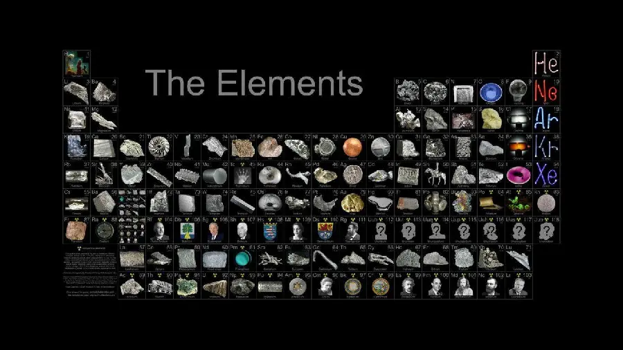 خفن ترین عکس عناصر جدول مندلیف بررسی شده در فیزیک ذرات
