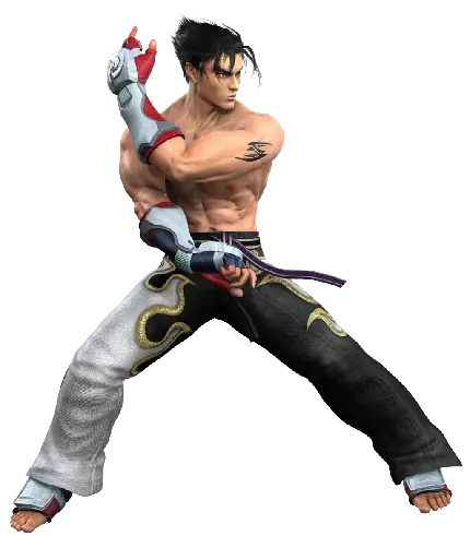 تصویر زمینه جین کازاما Jin Kazama در بکگراند سفید 