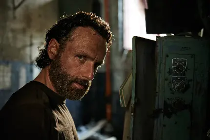 عکس ریک در سریال واکینگ دد Walking Dead یا مردگان متحرک با ریش 