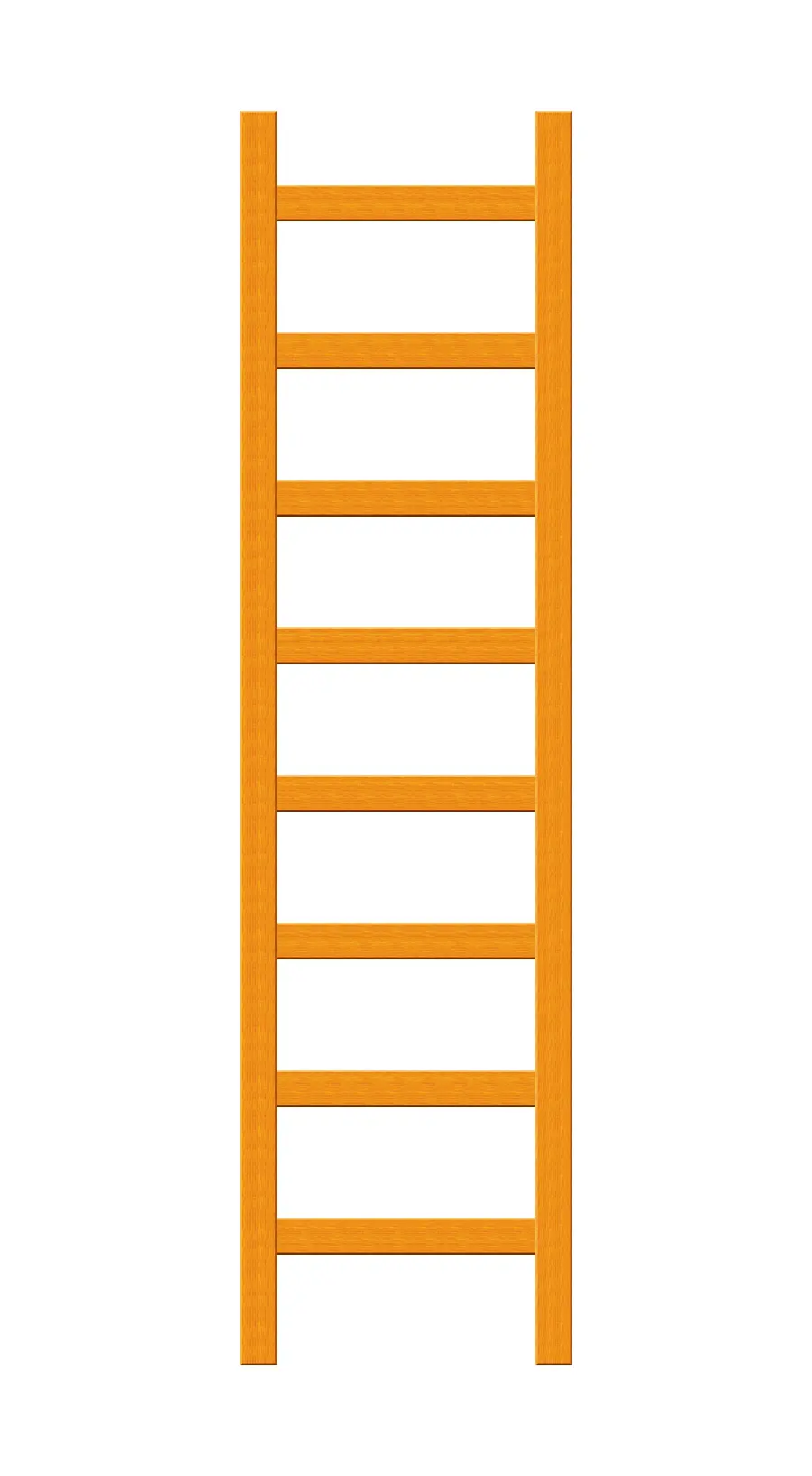 عکس وکتور جالب و دیدنی یک نردبان نارنجی رنگ