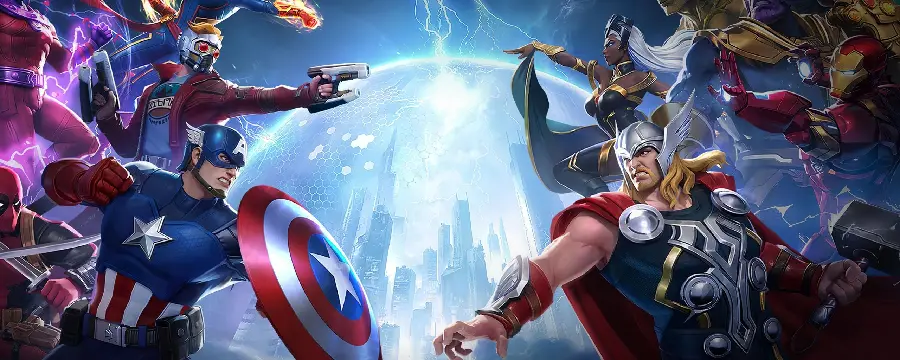 عکس کارتونی نمایشگر دوگانه Avengers با کیفیت فوق العاده 