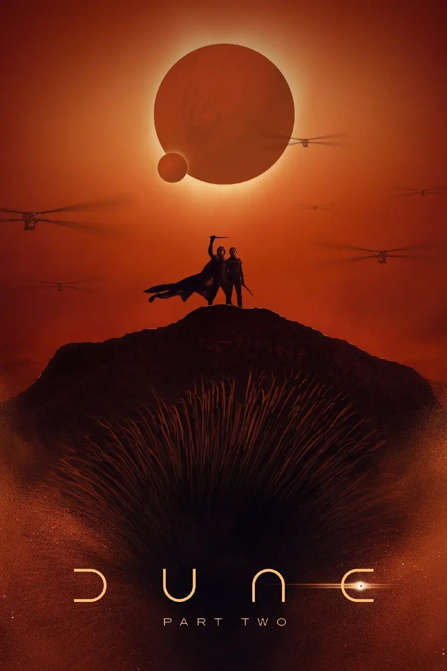 والپیپر برای چاپ تابلو اتاق علاقمند به فیلم آمریکایی از Dune قسمت 2