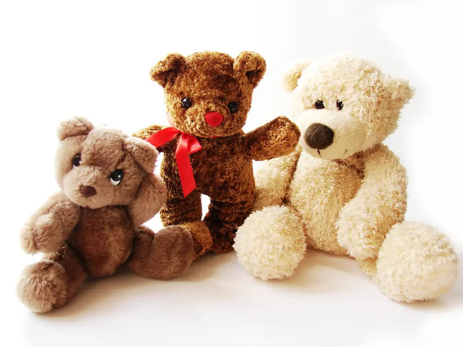 والپیپر دیدنی خرس های کیوت عروسکی برای چاپ تابلو اتاق کودک