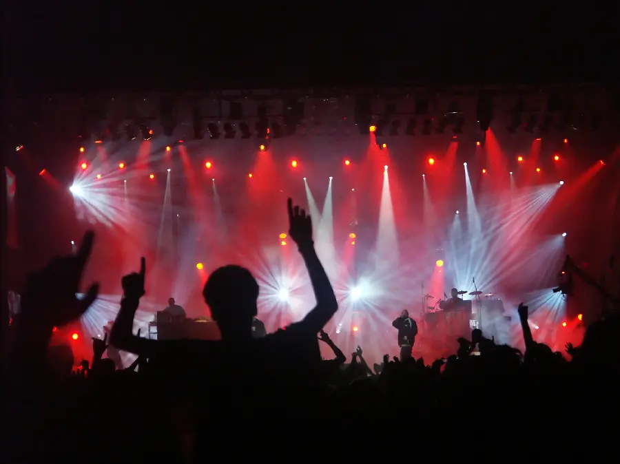 عکس استوک دیدنی از جمعیت خوشحال یک کنسرت خارجی
