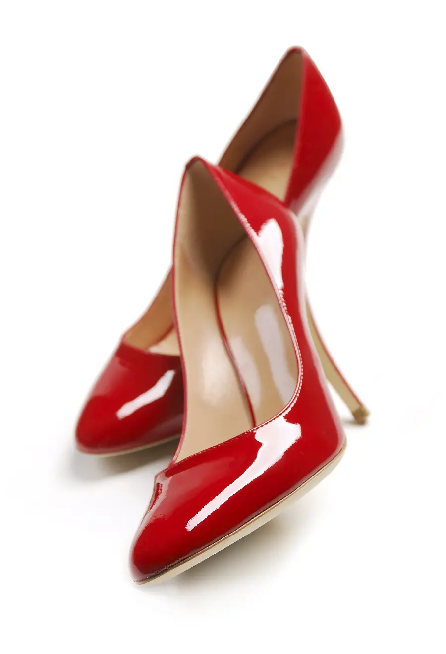 عکس پس زمینه قشنگ و دیدنی با طرح کفش های پاشنه بلند زنانه قرمز