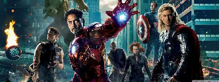 عکس پس زمینه از فیلم‌ محبوب Avengers برای نمایشگرهای چندگانه