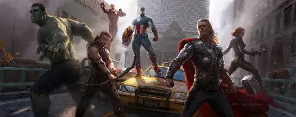 مجموعه تصاویر و والپیپر نمایشگر دوگانه Avengers انتقام جویان