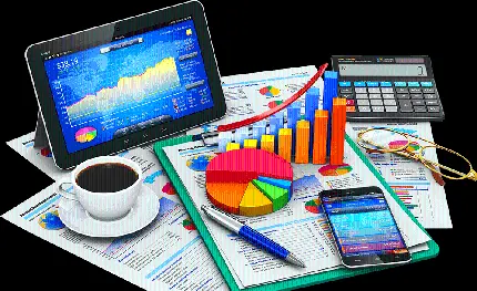 عکس حسابداری و طبقه بندی اطلاعات مالی در تبلت و گوشی
