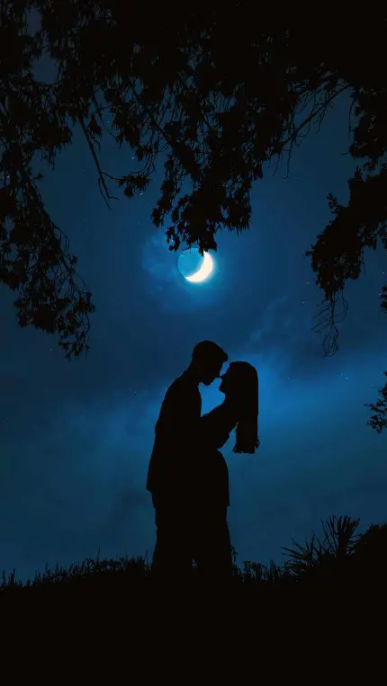 خوشگل ترین والپیپر زوج عاشق زیر نور مهتاب مخصوص اینستاگرام