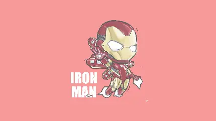 عکس کارتونی مینیمال مرد آهنی یا Iron man 